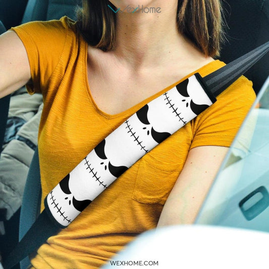 The Nightmare Before Christmas Cartoon Seat Belt Covers | Jack Skellington Eye Patterns Belt Covers