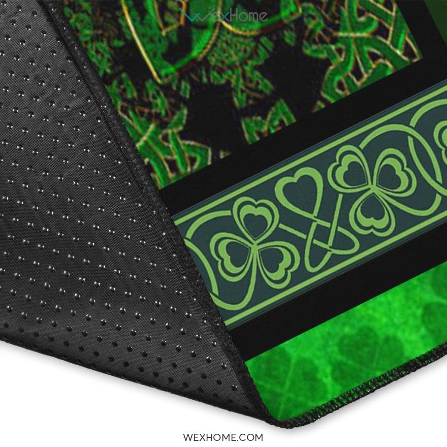Irish Celtic Cross St Patrick's Day Nursery Area Rug