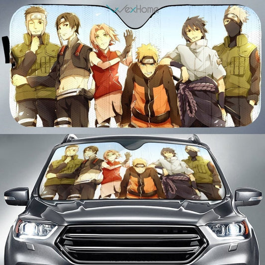 Team 7 Car Windshield Sun Shade Custom Naruto Shippuden