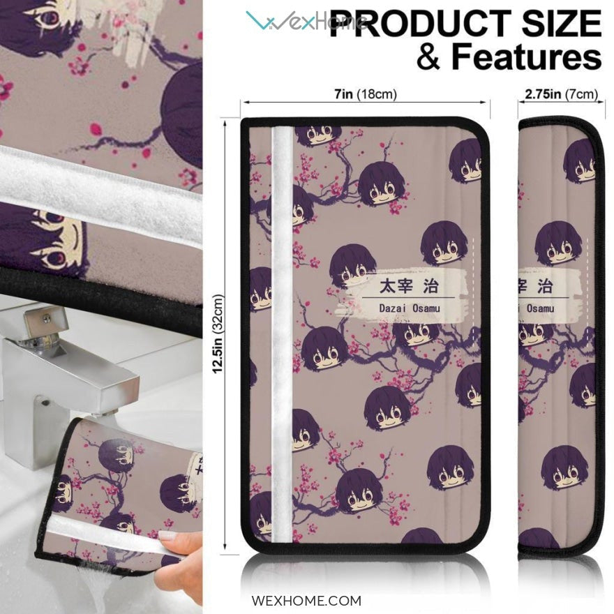 Osamu Dazai Custom Seat Belt Covers