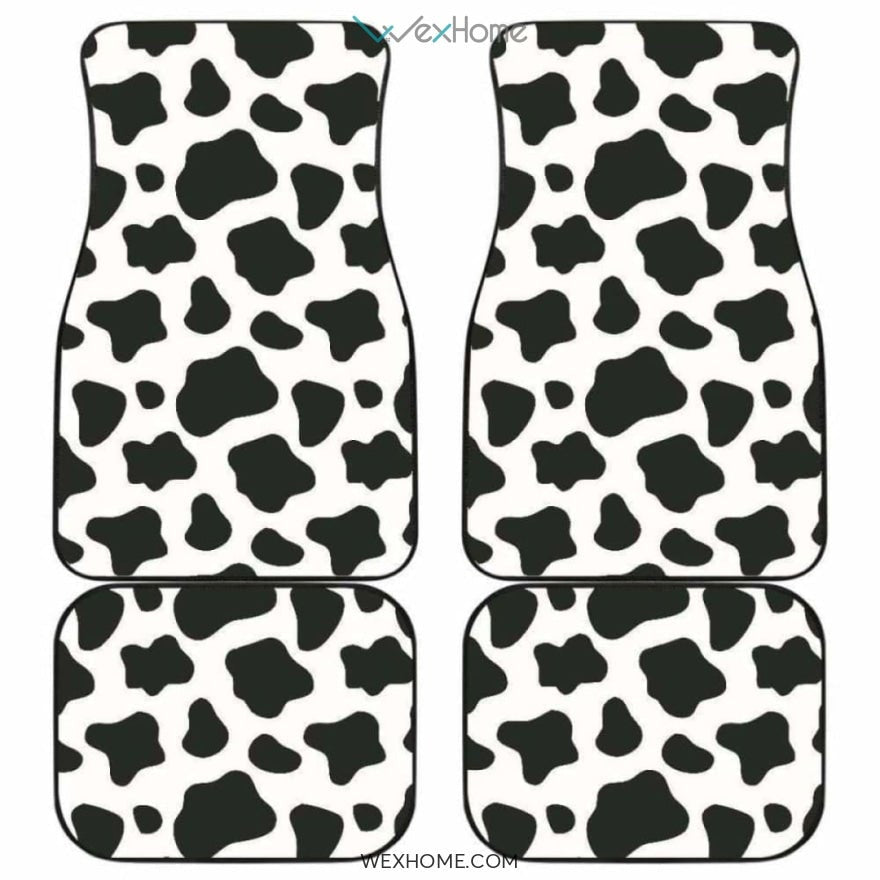Cow Skin Pattern Front And Back Car Mats