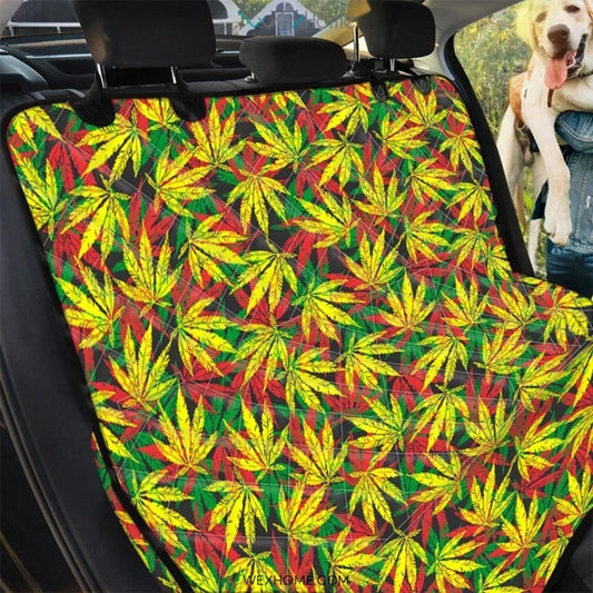 Tropical Reggae Leaf Pet Car Seat Cover