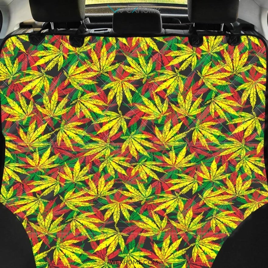 Tropical Reggae Leaf Pet Car Seat Cover