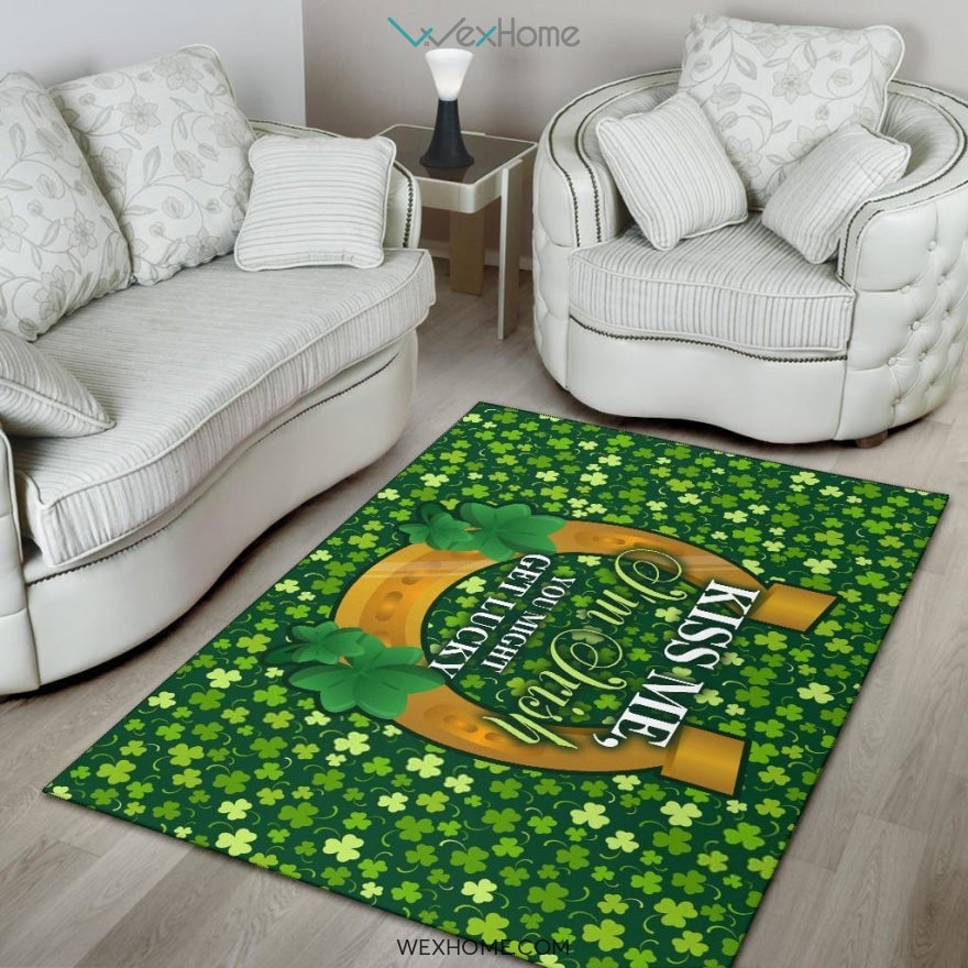 St. Patrick's Day Kiss Me I'm Irish Nursery Area Rug