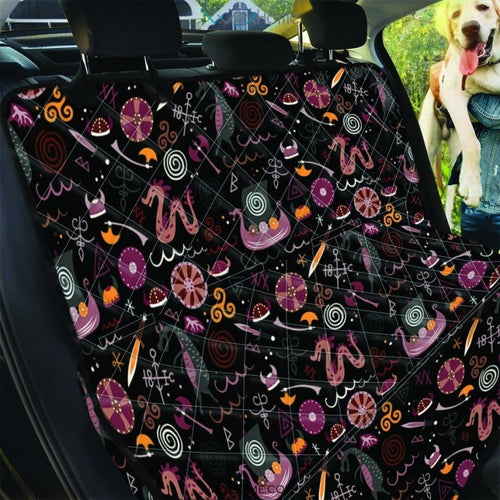 Viking Valhalla Cartoon Pet Car Seat Cover