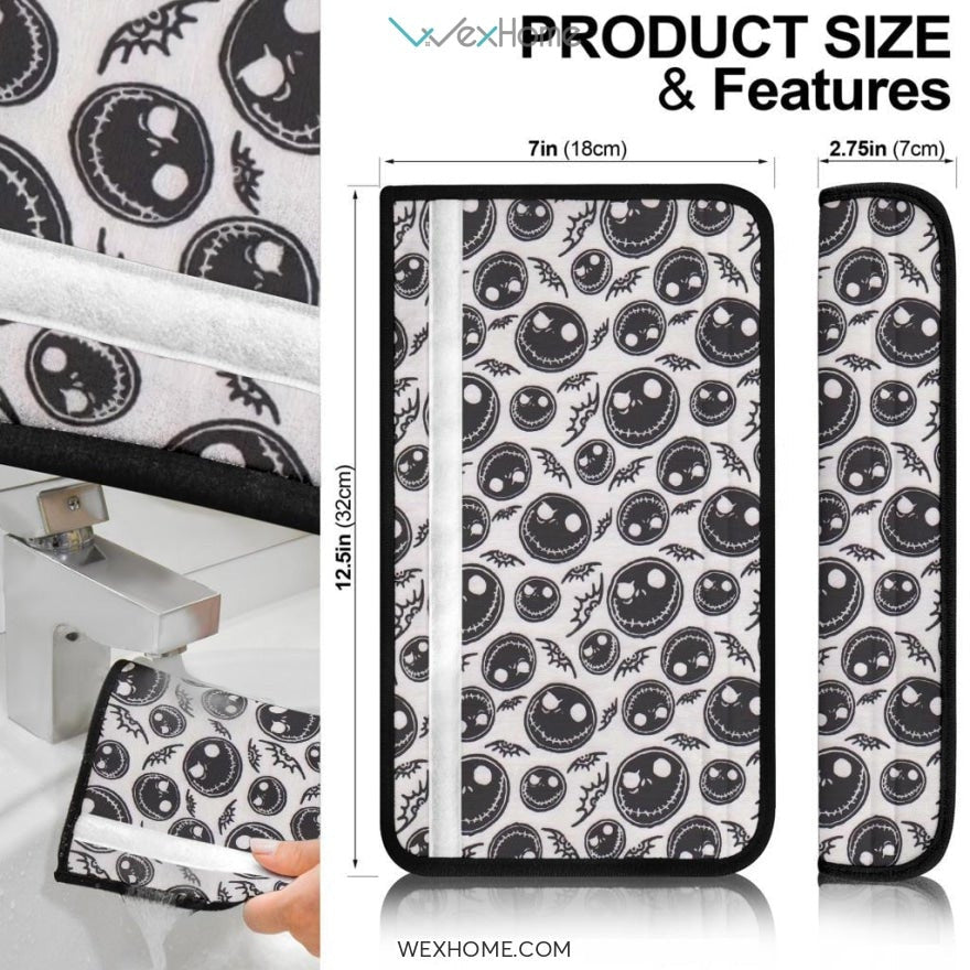 The Nightmare Before Christmas Cartoon Seat Belt Covers | Jack Head Patterns Belt Covers