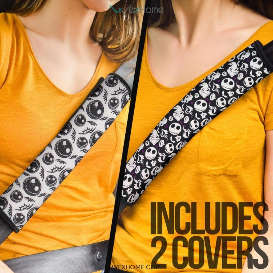 The Nightmare Before Christmas Cartoon Seat Belt Covers | Jack Head Patterns Belt Covers