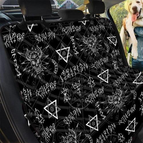 Witch Sign Print Pet Car Seat Cover