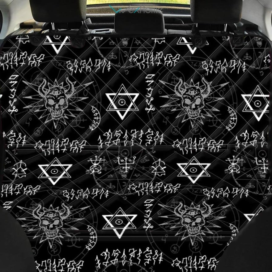 Witch Sign Print Pet Car Seat Cover