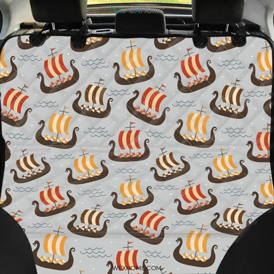 Viking Drakkar Ship Pet Car Seat Cover