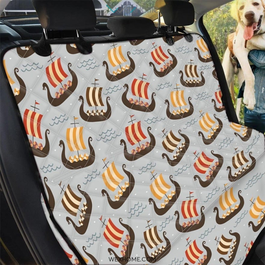Viking Drakkar Ship Pet Car Seat Cover