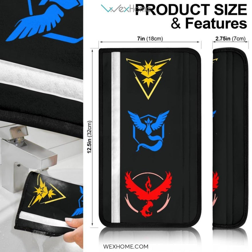 Pokemon Anime Seat Belt Covers | Pokemon Legendary Energy Belt Covers