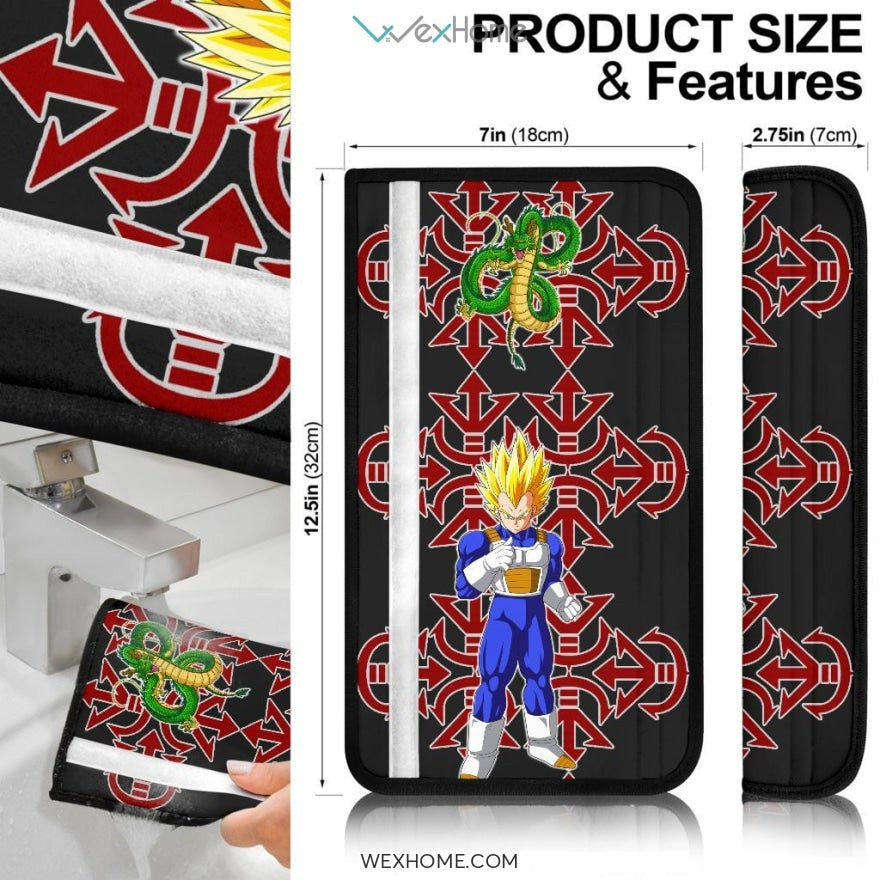 Dragon Ball Anime Seat Belt Covers | DB Vegeta With Dragon Belt Covers