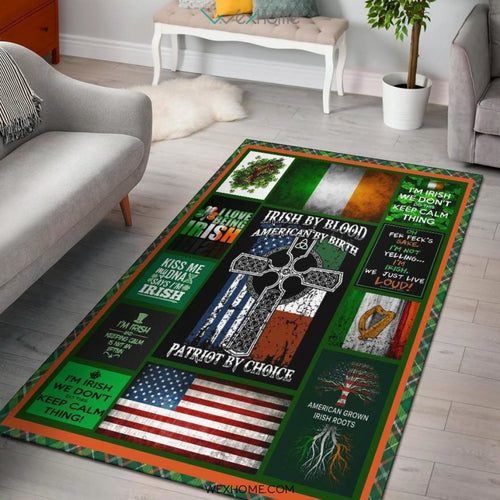 I Love Being Irish St Patrick's Day Nursery Area Rug