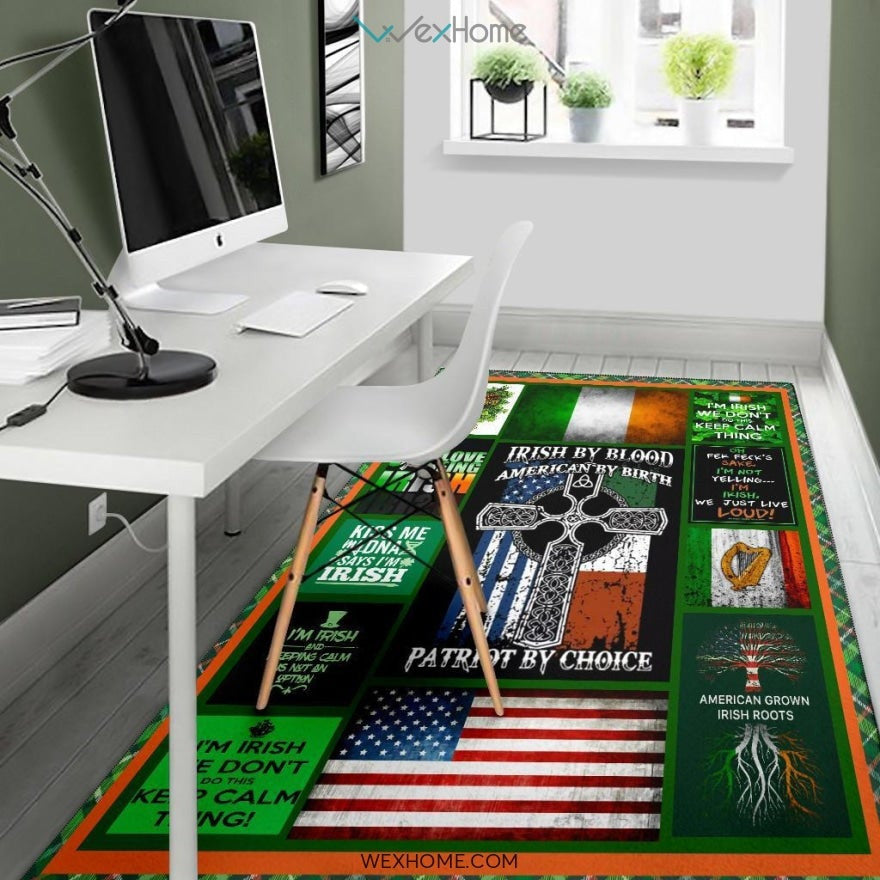 I Love Being Irish St Patrick's Day Nursery Area Rug