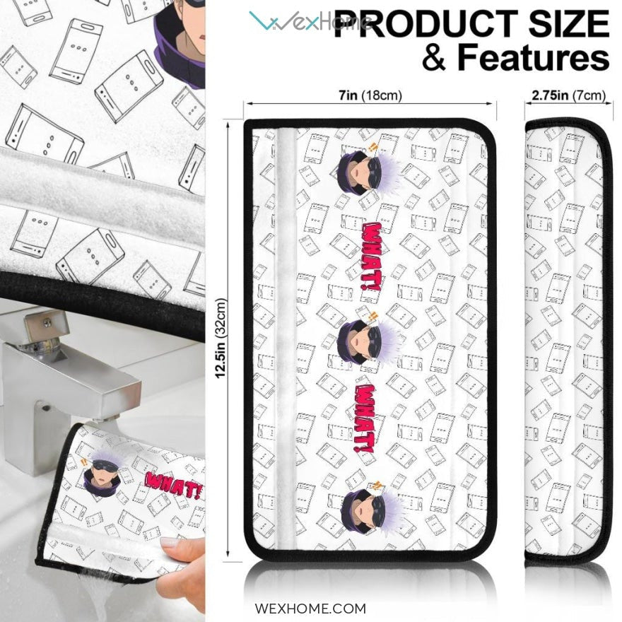 Jujutsu Kaisen Anime Seat Belt Covers | Satoru Surprise Face What Belt Covers