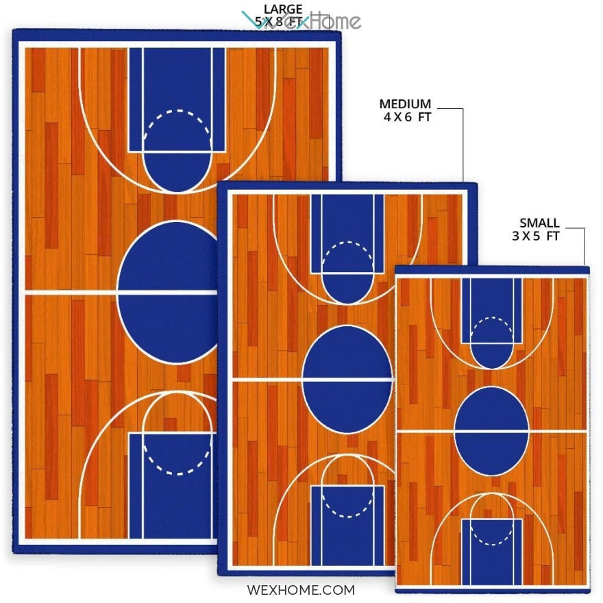 Basketball Ground Nursery Area Rug
