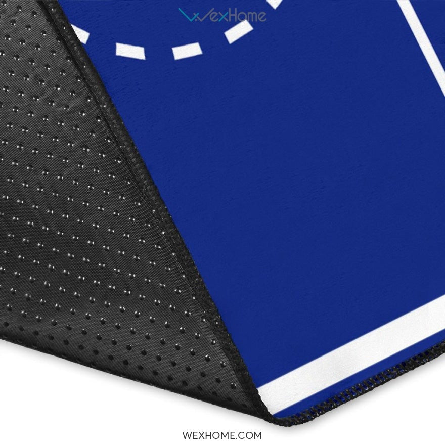 Basketball Ground Nursery Area Rug