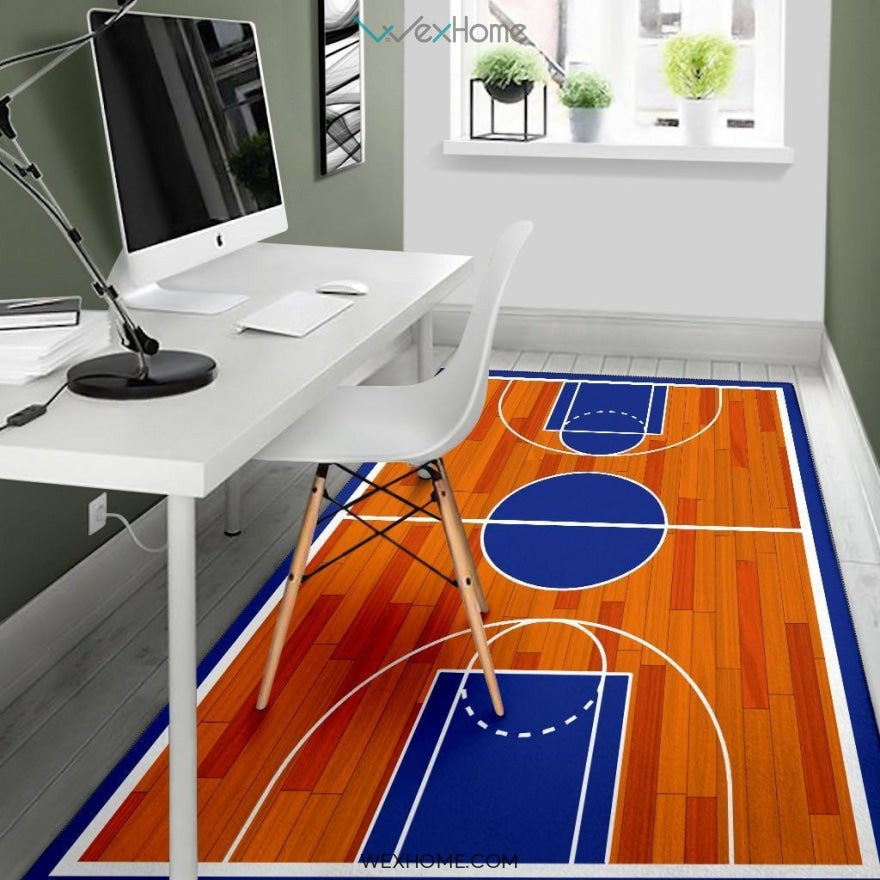 Basketball Ground Nursery Area Rug