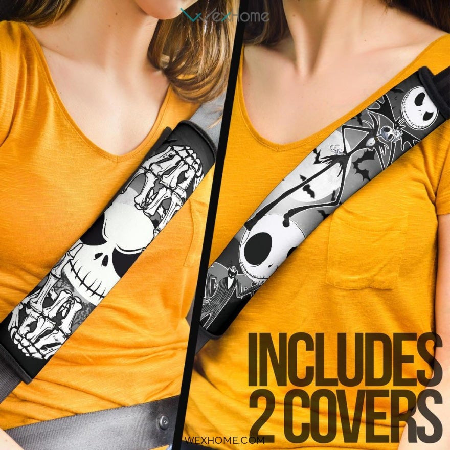 The Nightmare Before Christmas Cartoon Seat Belt Covers | Horror Jack Skellington Belt Covers