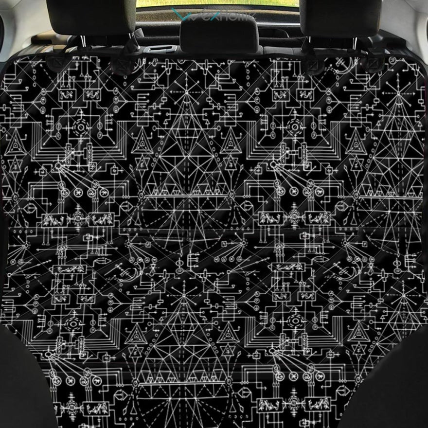 Witch Symbol Gothic Pet Car Seat Cover