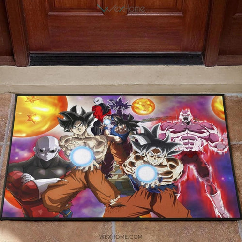 Dragon Ball Anime DB Goku Vs Jiren Fighting For Balls Door Mat Home Decor