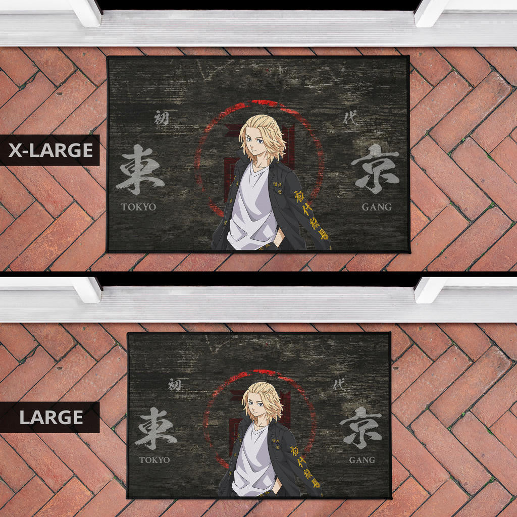 Tokyo Revengers Anime Cool Mikey Gang Kanji Text Door Mat Home Decor