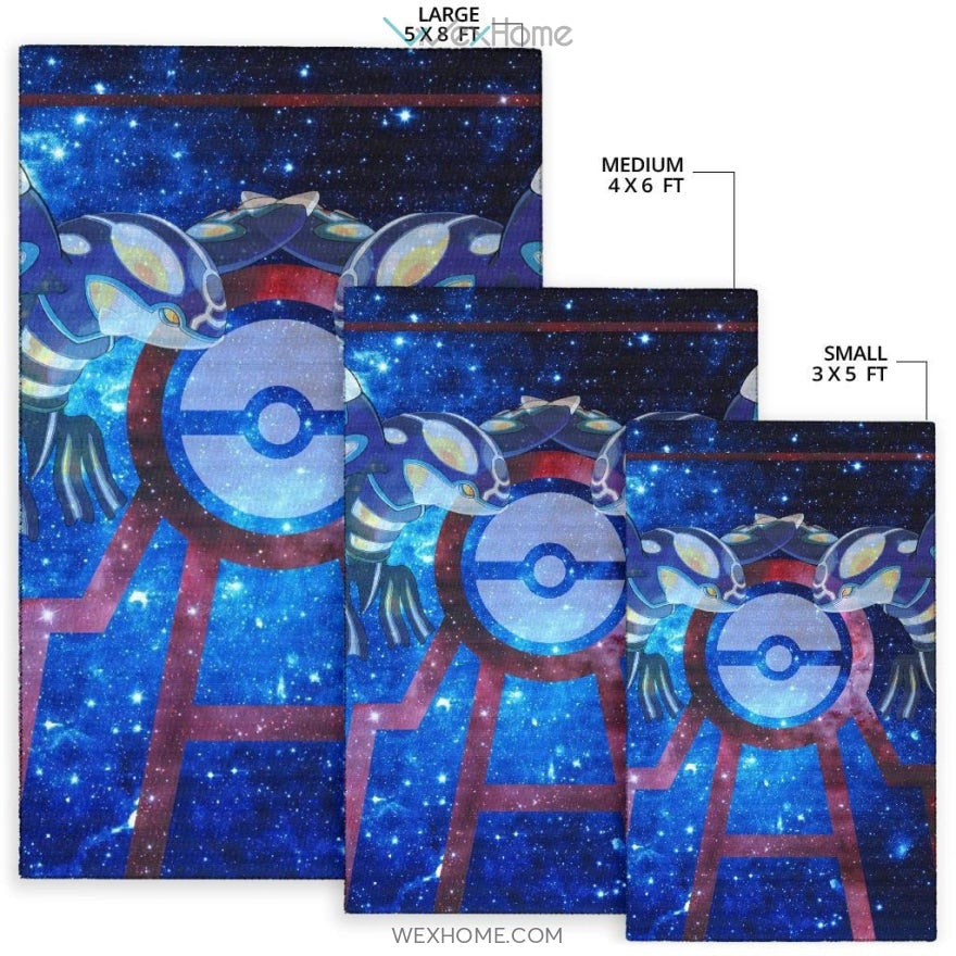 Pokemon Anime Kyogre Water Pokemon Fantastic Galaxy Area Rug Home Decor