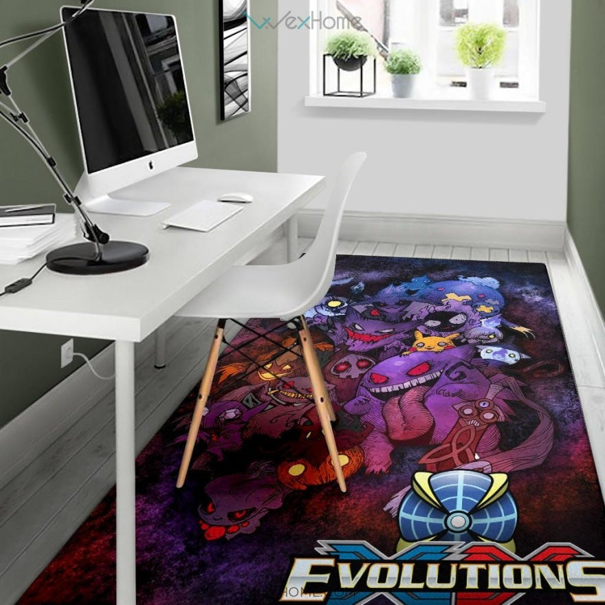 Pokemon Anime Scary Pokemon Evolution Halloween Cosplay Area Rug Home Decor