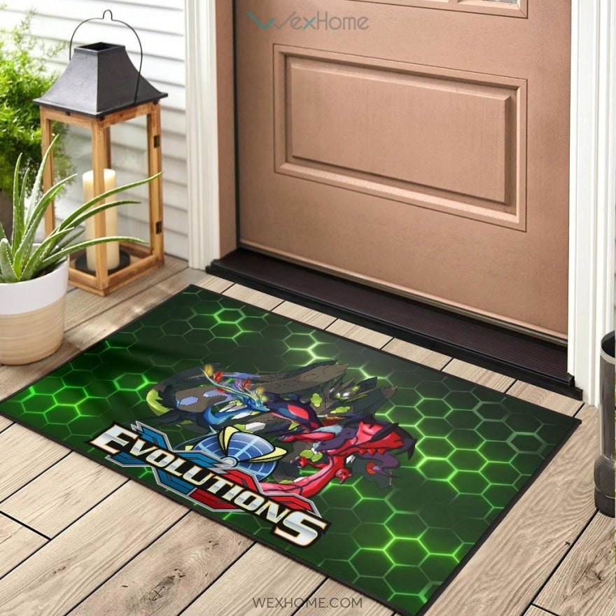 Pokemon Anime Pokemon XY Evolution Electronic Background Door Mat Home Decor