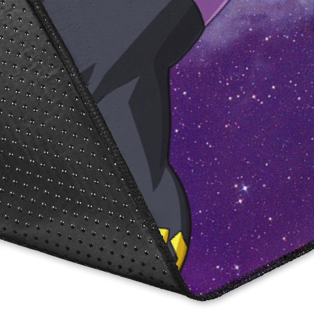 Dragon Ball Anime DB Goku Vs Villains Purple Galaxy Area Rug Home Decor