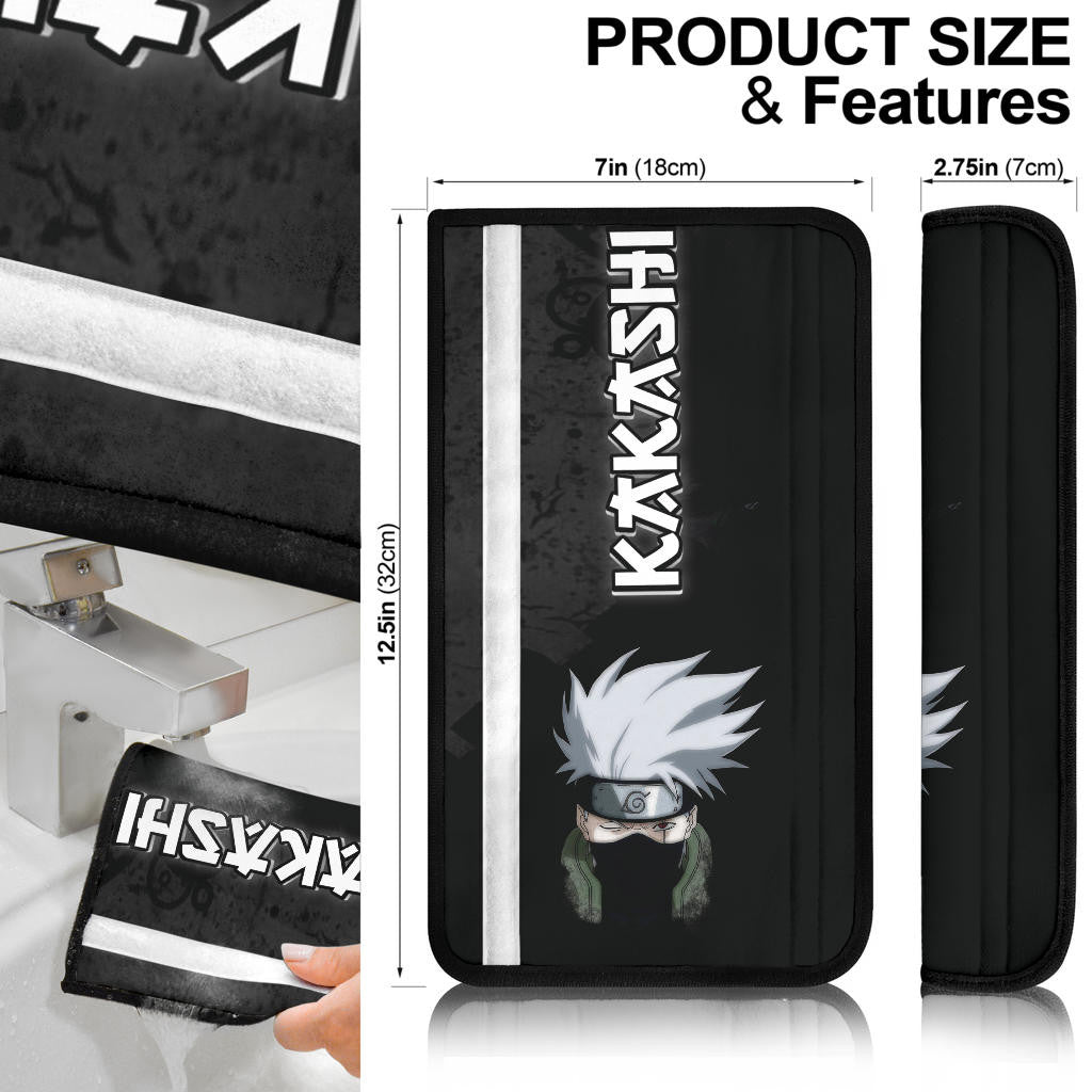 Naruto Anime Kakashi Sharingan Copy Ninja Seat Belt Covers