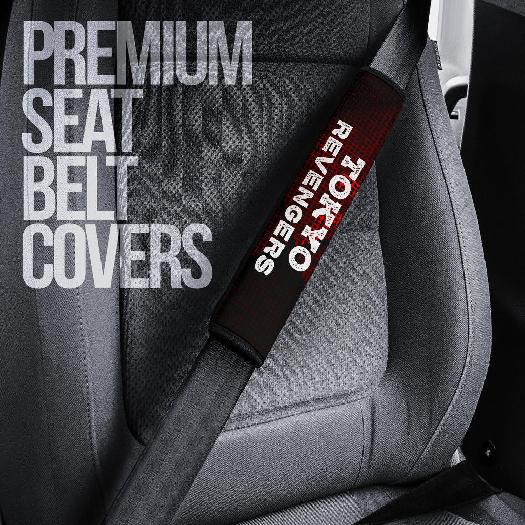 Tokyo Revengers Anime Mikey Brothers Uniform Red Steel Seat Belt Covers