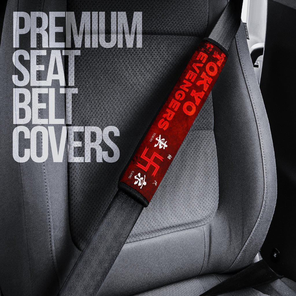 Tokyo Revengers Manga Anime Rindou Haitani Standing On Text Seat Belt Covers