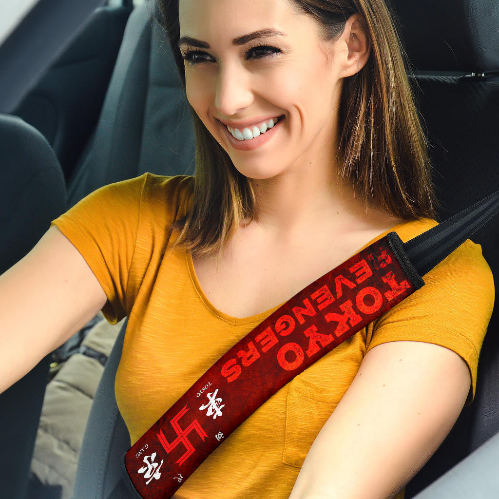 Tokyo Revengers Manga Anime Rindou Haitani Standing On Text Seat Belt Covers
