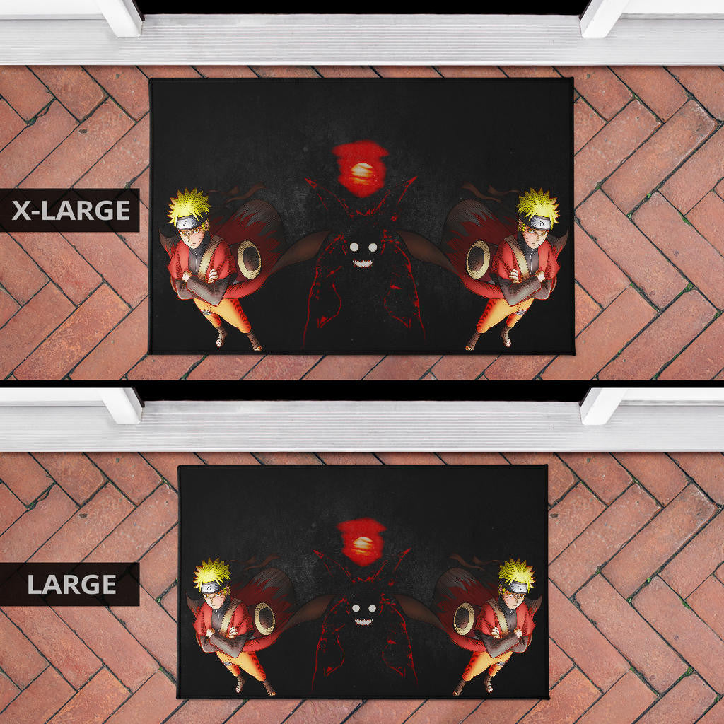 Naruto Anime Naruto Sage Mode With Four Tails Naruto Door Mat Home Decor
