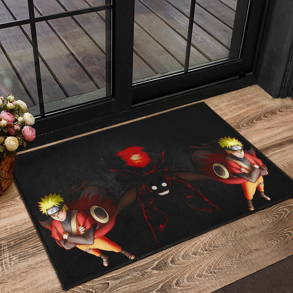 Naruto Anime Naruto Sage Mode With Four Tails Naruto Door Mat Home Decor