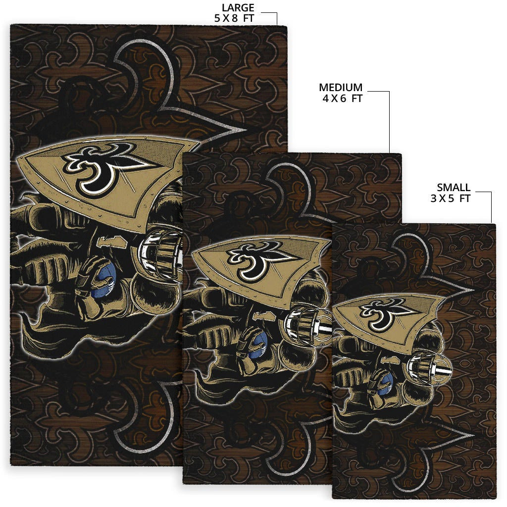 New Orleans Saints American Football Team Marquez Callaway 1 With Shield Saints Doodle Area Rug Home Decor