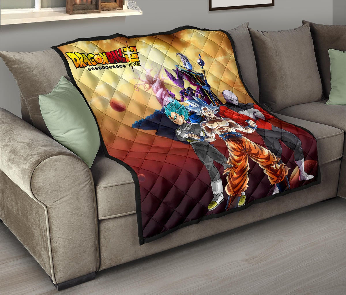 Dragon Ball Anime DB Super Saiyan Beerus Jiren Desert Premium Quilt Blanke