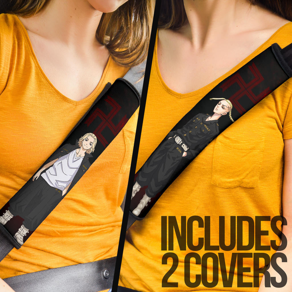 Tokyo Revengers Manga Anime Cool Haitani Brothers Rindou And Ran Seat Belt Covers