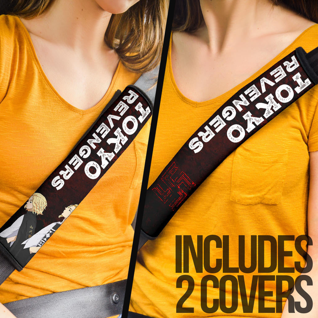 Tokyo Revengers Manga Anime Cool Haitani Brothers Rindou And Ran Walking Seat Belt Covers
