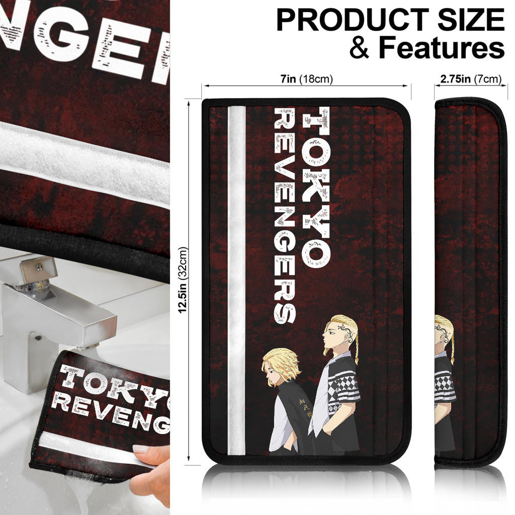 Tokyo Revengers Manga Anime Cool Haitani Brothers Rindou And Ran Walking Seat Belt Covers