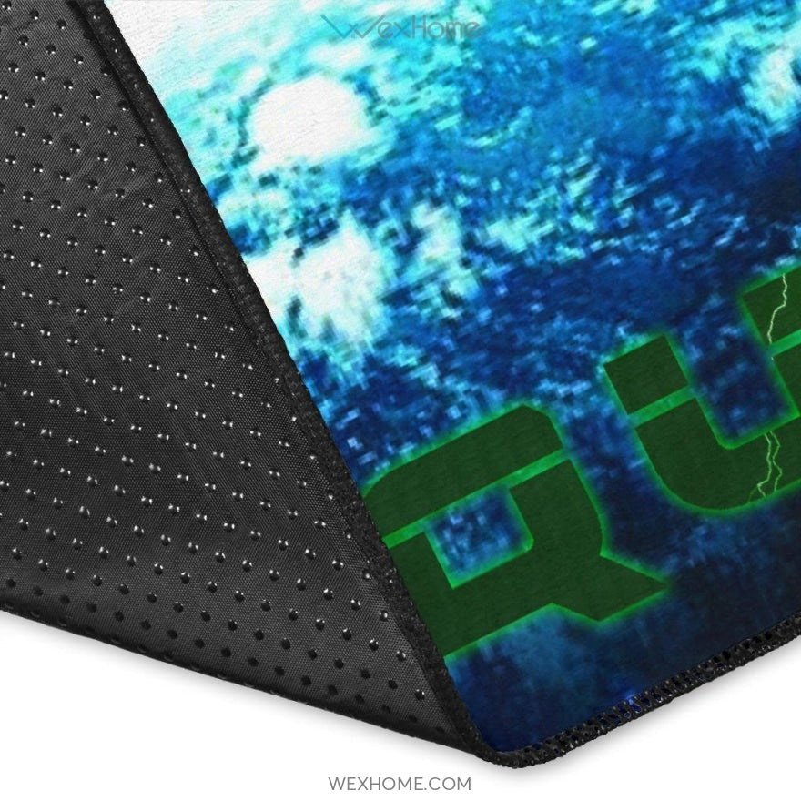 Pokemon Anime Pokemon Rayquaza Ultra Universe Blue Area Rug Home Decor