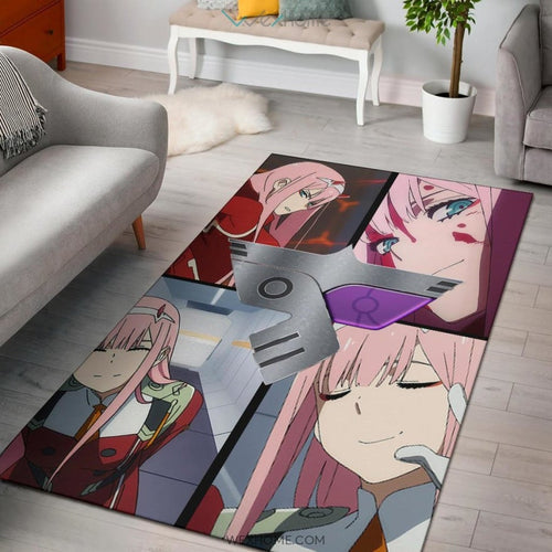 Darling In The Franxx Anime Zero Two Code 002 Moments S Class Area Rug Home Decor