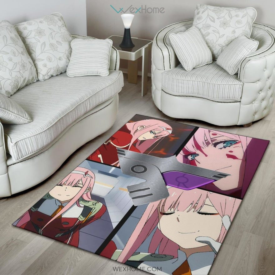 Darling In The Franxx Anime Zero Two Code 002 Moments S Class Area Rug Home Decor