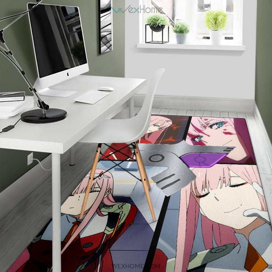 Darling In The Franxx Anime Zero Two Code 002 Moments S Class Area Rug Home Decor