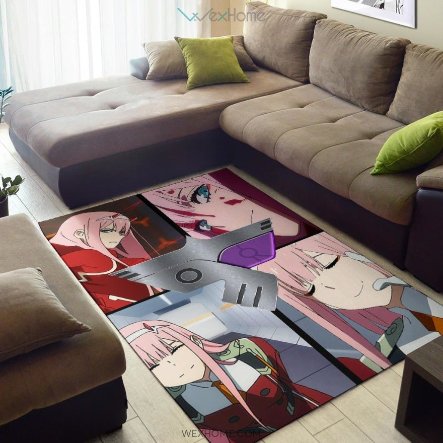 Darling In The Franxx Anime Zero Two Code 002 Moments S Class Area Rug Home Decor