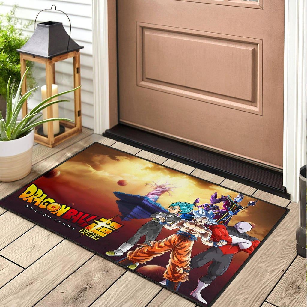 Dragon Ball Anime DB Super Saiyan Beerus Jiren Desert Door Mat Home Decor