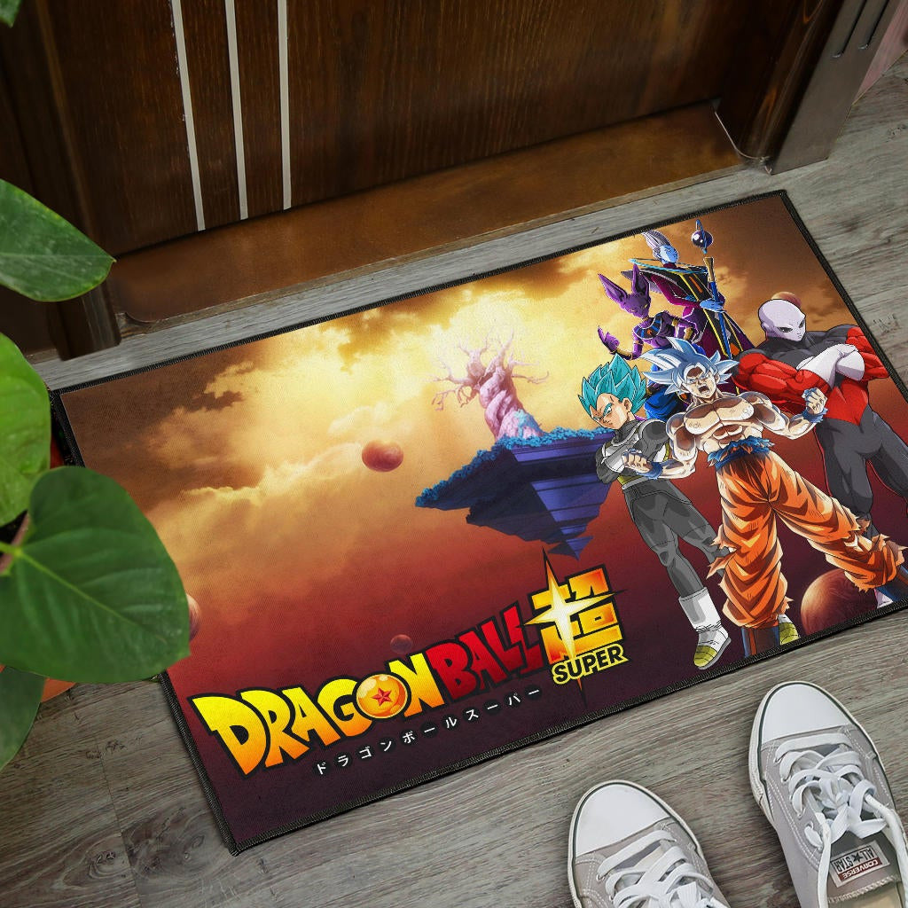 Dragon Ball Anime DB Super Saiyan Beerus Jiren Desert Door Mat Home Decor