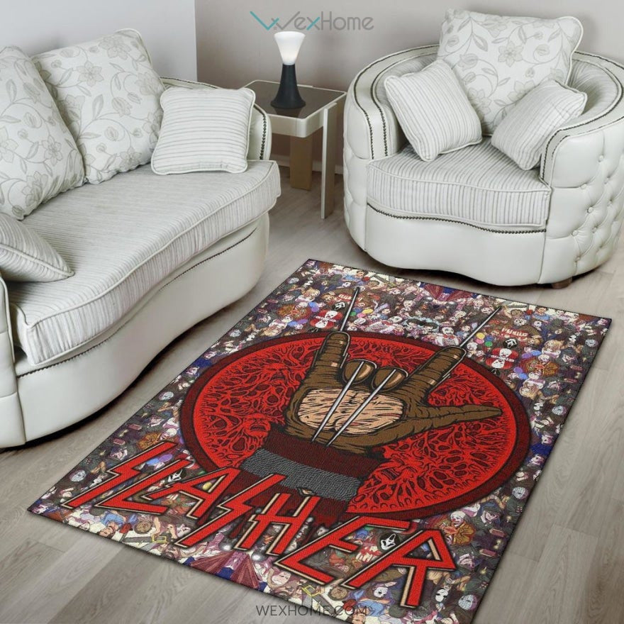 Horror Movie Freddy Krueger Slasher Horror Villains Area Rug Home Decor